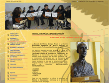 Tablet Screenshot of escuelademusicaenriquetruan.com